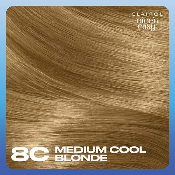 Clairol Nice'n Easy Hair Dye 8C Medium Cool Blonde