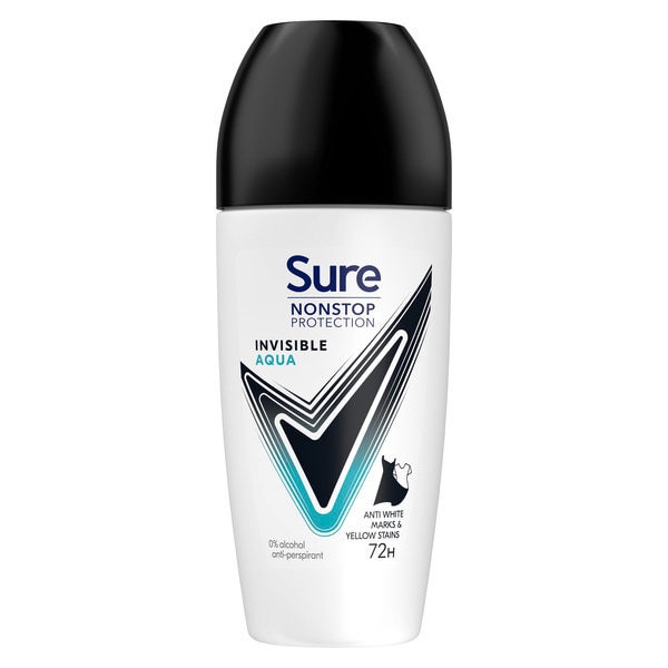 Sure Nonstop Protection Invisible Aqua Anti-Perspirant Roll On 50 ml