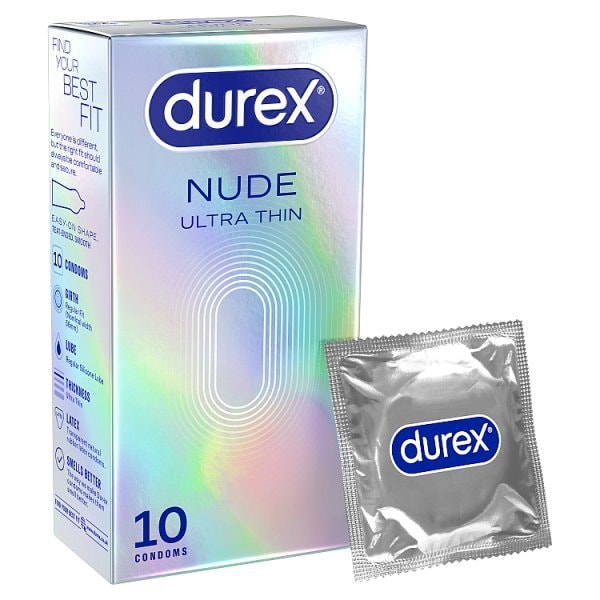 Durex Nude Regular Fit Condoms 10Pk