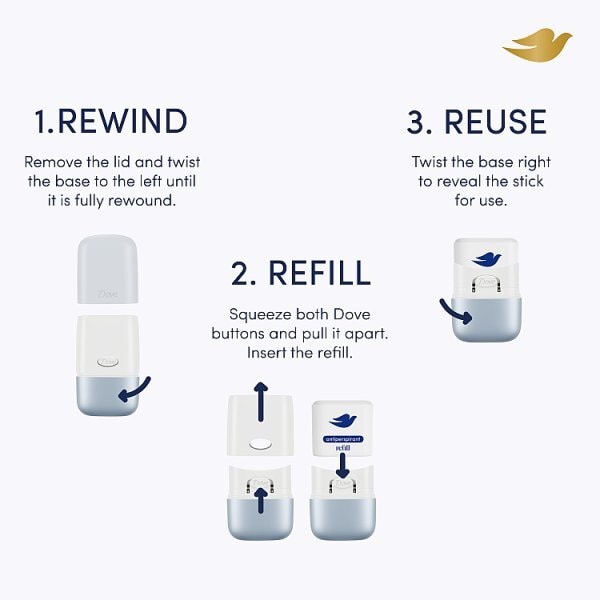 Dove Violet & Tonka Bean Antiperspirant Refill  35ml