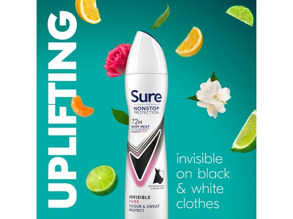 Sure Nonstop Protection Invisible Pure Anti-Perspirant Aerosol 250 ml