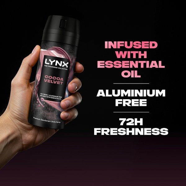 Lynx Fine Fragrance Collection Cocoa Velvet Premium Body Spray 150 ml