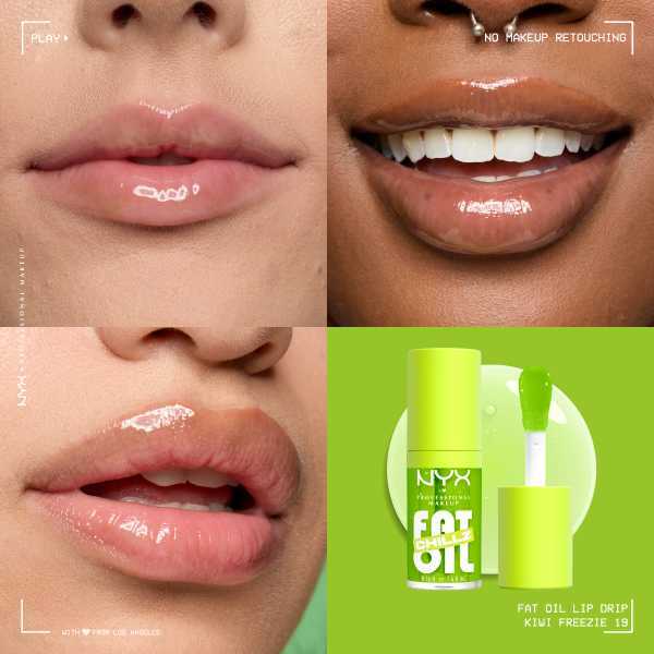 NYX Professional Makeup Fat Oil Lip Drip Gloss Kiwi Freezie