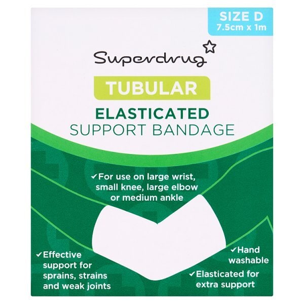 Superdrug Tubular Bandage Size D 7.5cm x 1m