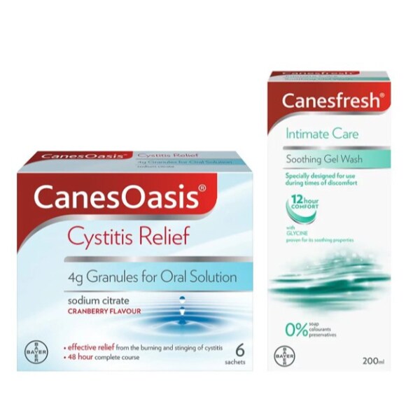 Canesoasis Cystitis Pack & Canesfresh Soothing Wash Gel