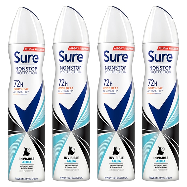 Sure Nonstop Antiperspirant Deodorant Invisible Aqua Bundle