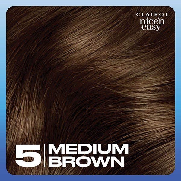 Clairol Nice'N Easy Crème Permanent Hair Dye 5 Medium Brown