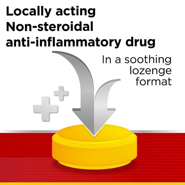 Strefen Honey & Lemon Sore Throat Anti Inflam Lozenges 16s