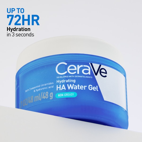 CeraVe Dry-Touch Moisturiser Gel with HA, Niacinamide & Ceramides 48g