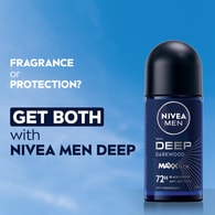 NIVEA MEN Deep 72H Anti-Perspirant Roll-On Deodorant 50ml