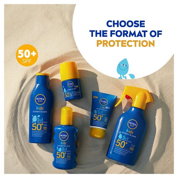NIVEA SUN Kids Protect & Care Sun Cream SPF50+ 50Ml