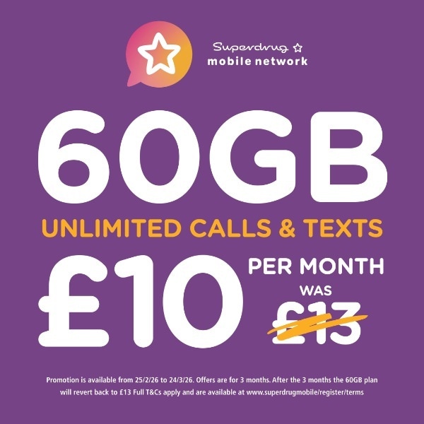 Superdrug Mobile SIM card