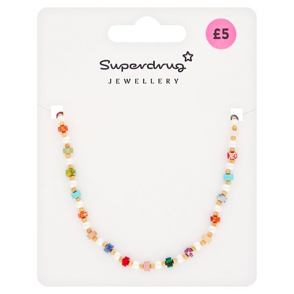 Superdrug Multi Colour Beaded Necklace