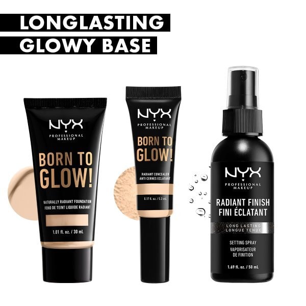 NYX Professional Makeup Born To Glow Foundation Lt Porcelain