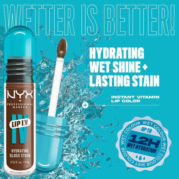 NYX Professional Makeup Lip IV Hydrating Lip Stain Gloss Splash Spice