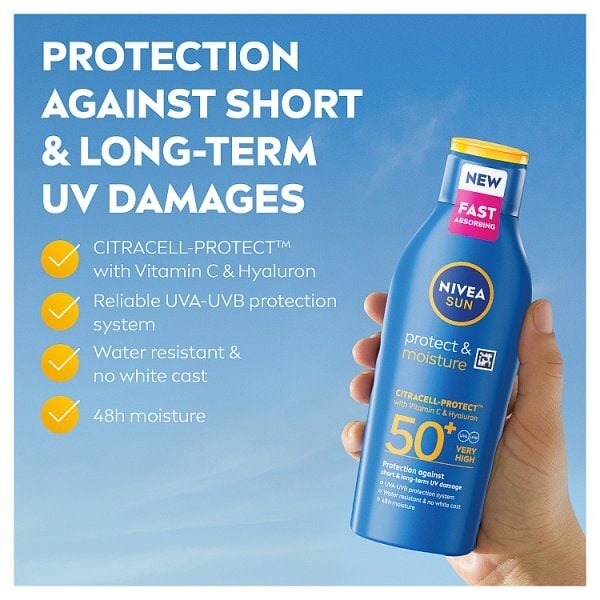 Nivea Sun Protect & Moisture Sun Cream Lotion SPF50 400ml