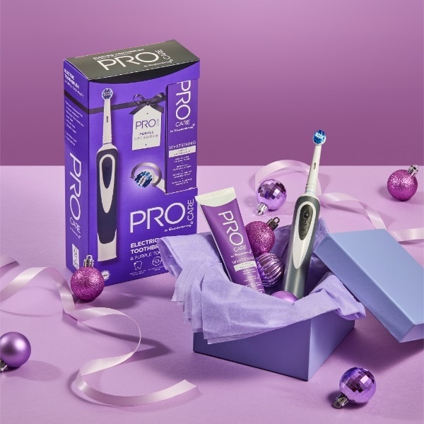 Procare Electric Toothbrush & Purple Toothpaste Gift Set