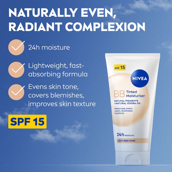 NIVEA Tinted 24H Day Cream Light Skin Tone SPF15 50ml