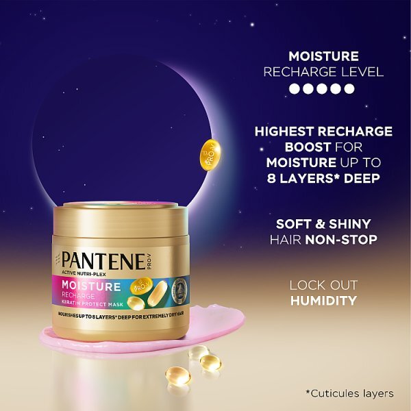 Pantene Pro-V Moisture Recharge Keratin  Mask 300M