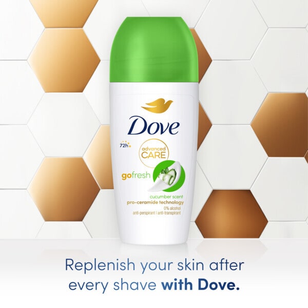 Dove Advanced Antiperspirant Deodorant Roll on Cucumber 50ml