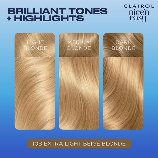 Clairol Nice'n Easy Hair Dye 10B Extra Light Beige Blonde