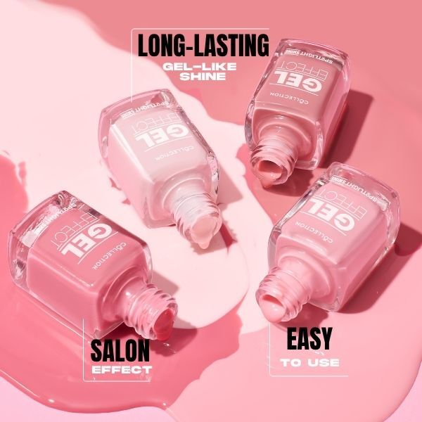 Collection Spotlight Shine Gel Effect Nail Polish 25 Frosted Rose