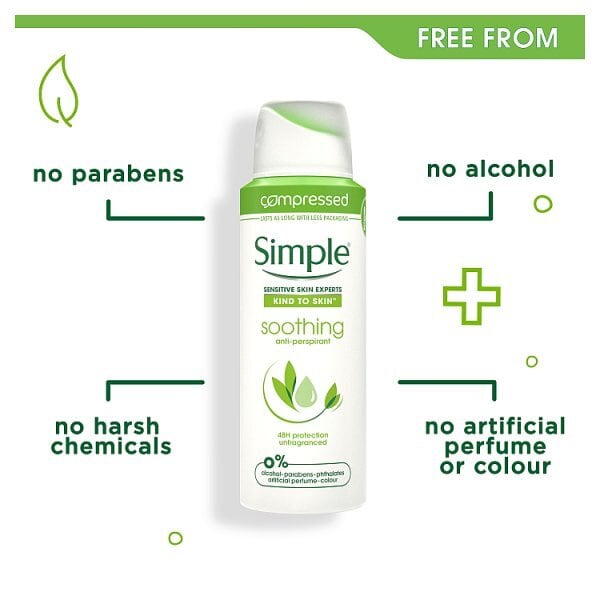 Simple Soothing Anti-perspirant Deodorant 125ml