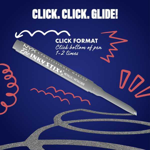 NYX Professional Makeup Epic Inky Stix Silver Shock