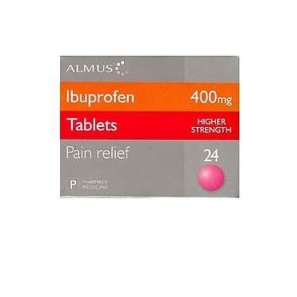 ALMUS EX STRENGTH IBU 400MG TABS 24S