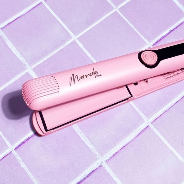 Mermade Hair Straightener 28mm Pink - Straighten or curl