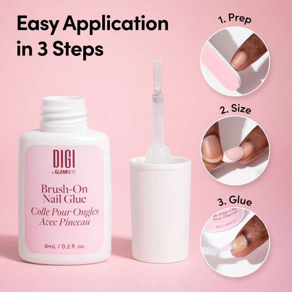Digi Brush-On Nail Glue - 6 Ml