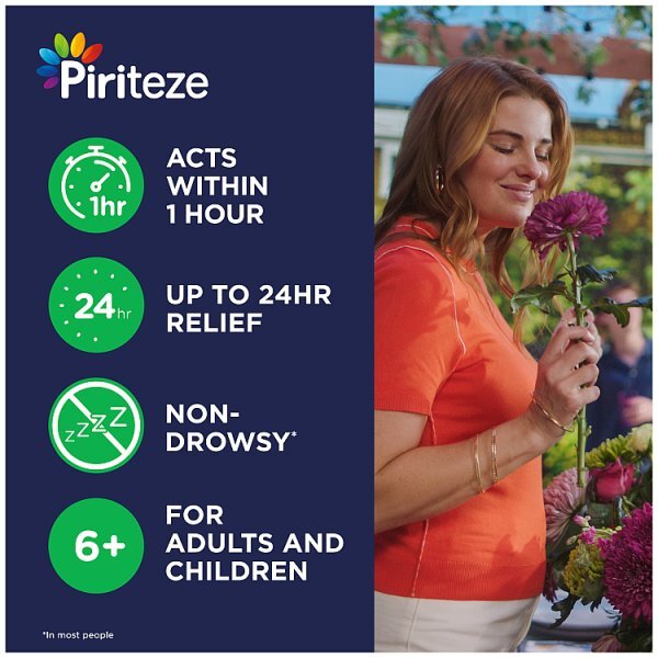 Piriteze Antihistamine Allergy Relief Tablets Cetirizine 7s