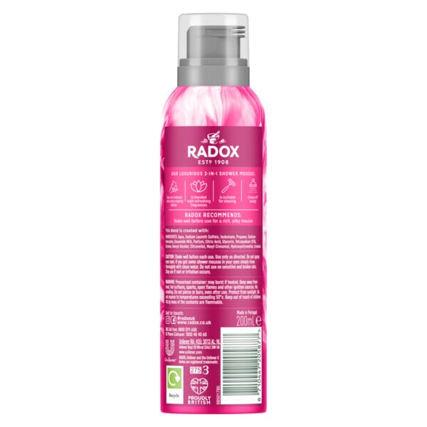 DNR Radox Feel Vivacious Mineral Therapy Shower Mousse