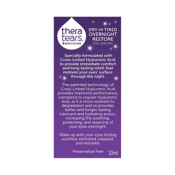 Thera Tears 5 In 1 Dry Or Tired Overnight Eye Drops 10ml