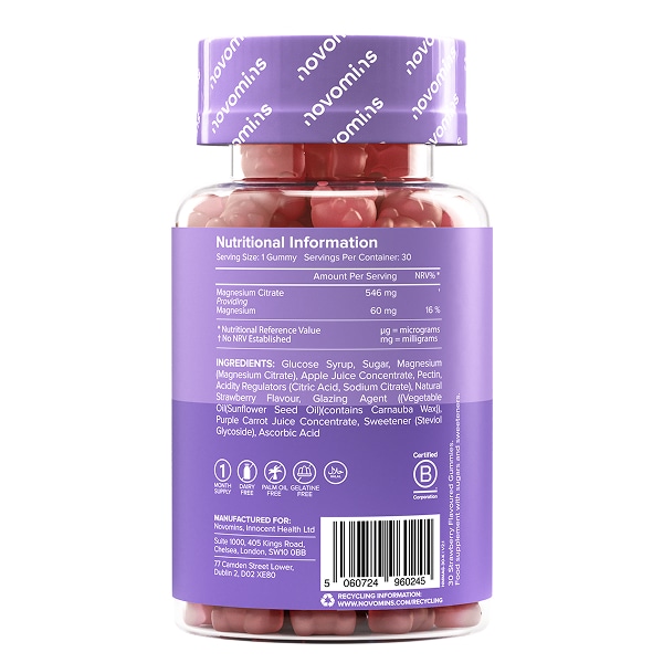 Novomins Kids Magnesium - 30 Gummies
