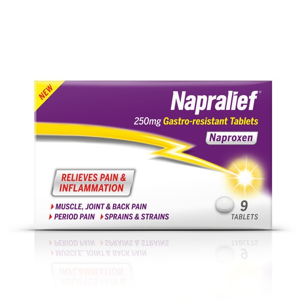 Napralief 250Mg Gastro-Resistant Tablets 9Pk
