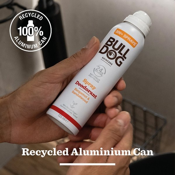 Bulldog Skincare Bergamot & Sandalwood Spray Deo 125ml