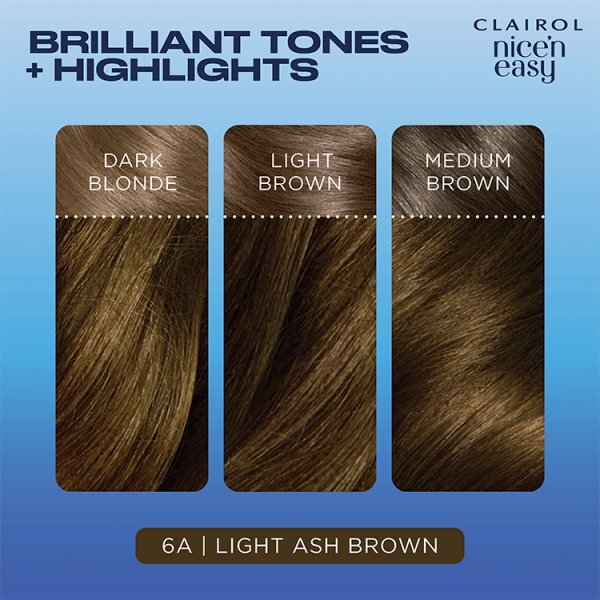 Clairol Nice'n Easy Hair Dye 6A Light Ash Brown