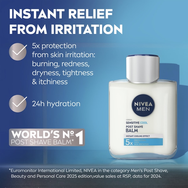 NIVEA MEN Sensitive Cooling Post Shave Balm, 100ml