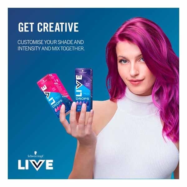 LIVE Drops Semi-Permanent Orchid Purple Hair Dye 30ml