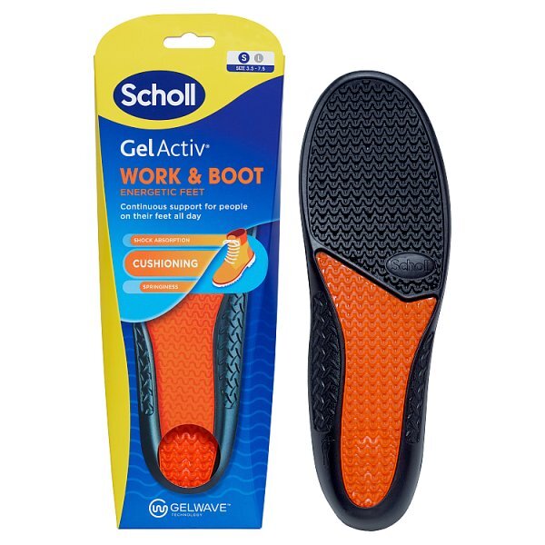 Scholl Gel Activ Insole Work & Boot Small
