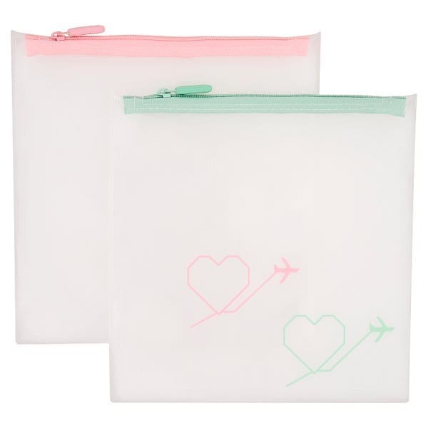 Superdrug Travel Pouch 2 Pack