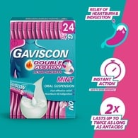 Gaviscon Heartburn Double Action Liquid Sachets 24s