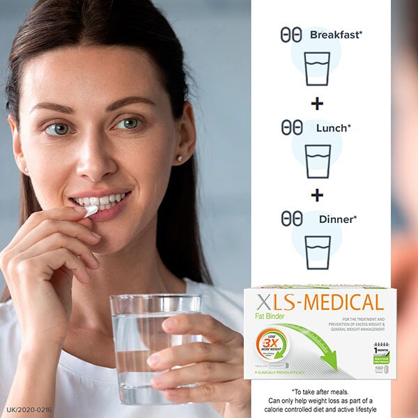 XLS-Medical Fat Binder 1 Month Pack 180 Tablets