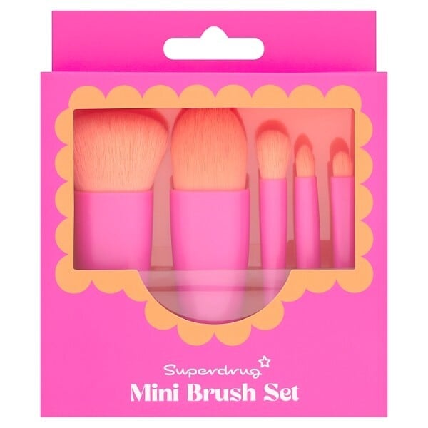 Superdrug Mini Make Up Brush 5 Piece Set