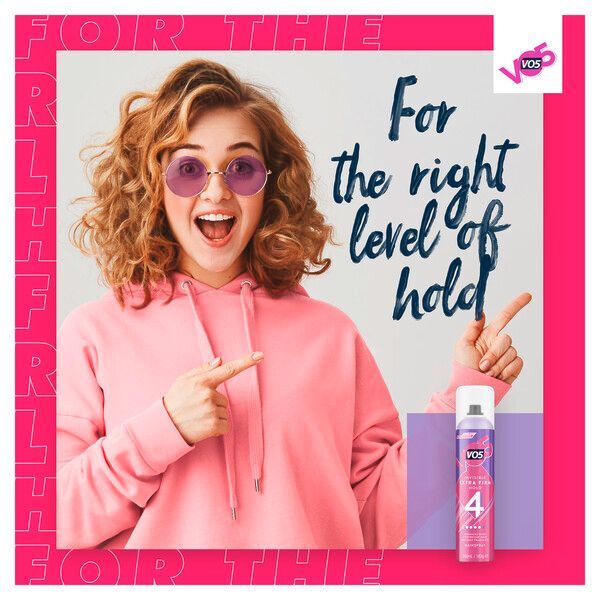 VO5 Invisible Extra Firm Hold Hairspray 250ml