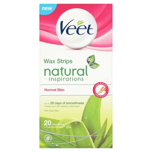 Veet Natural Inspirations Wax Strips Legs & Body x20