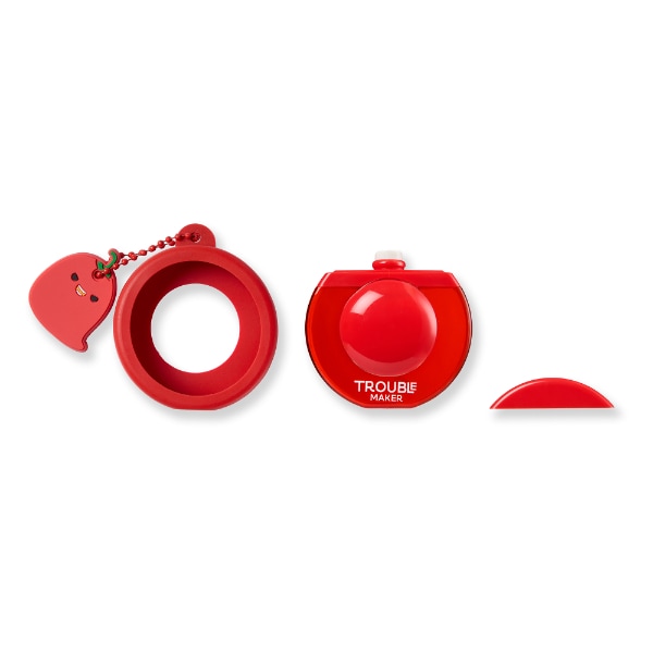 Trouble Maker x Squishmallows Christo the Chilli Plumping Red Bubble Trouble with Snug