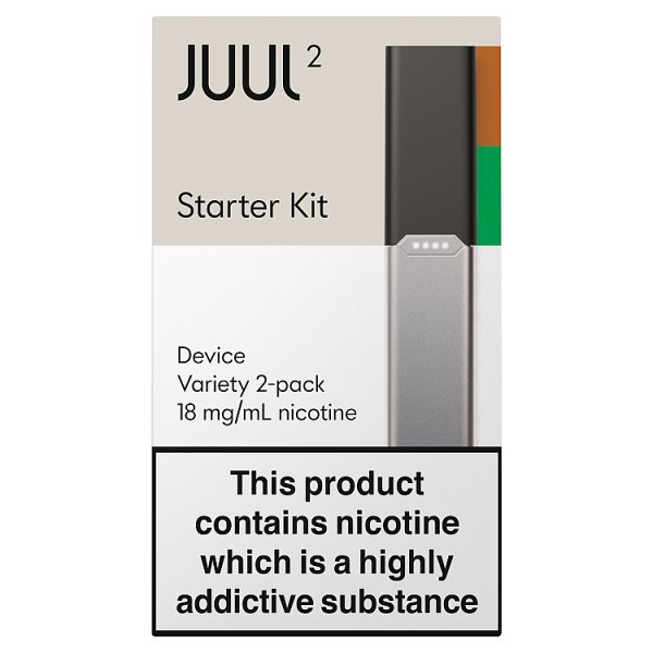 Juul2 Starter Kit, Device, Charging Dock And 18Mg/Ml 2-Pack