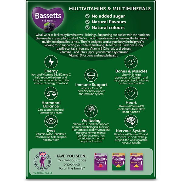 Bassetts Vitamins for Men 30 1 A Day